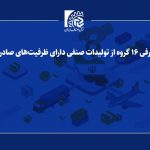 معرفی ۱۶ گروه از تولیدات صنفی دارای ظرفیت‌های صادراتی