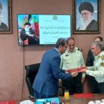 دیدار عضو هیات رئیسه اتاق اصناف ایران با فرمانده نیروی انتظامی و رئیس اداره اماکن خراسان شمالی