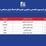 انتخابات کمیسیون تخصصی « مشاورین خودرو» اتاق اصناف ایران برگزار شد