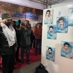 تشییع پیکر شهید گمنام در محل سالن همایش‌های اتاق اصناف کرج
